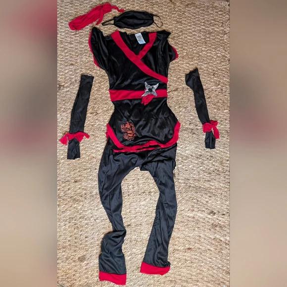 Spirit Women’s Dragon Ninja Halloween Costume Adult Small 4-6 - Picture 5 of 6